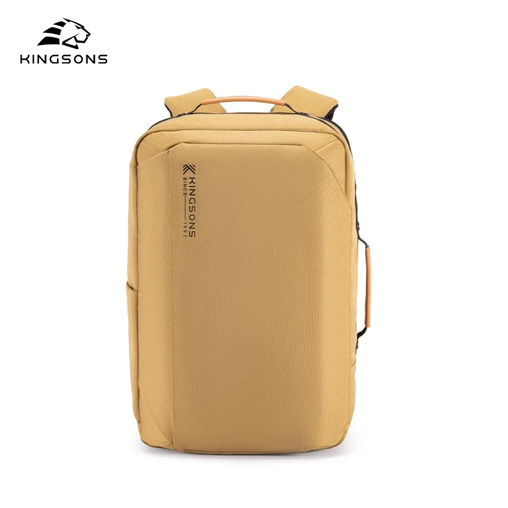sac à dos pour ordinateur portable kingsons 23l en polyester recyclé pour hommes et femmes, sac à dos décontracté imperméable de 15,6 pouces, sac de transport léger
