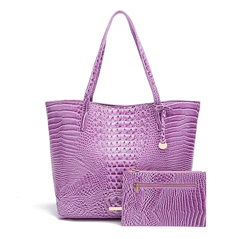 ensemble de sacs fourre-tout à texture gaufrée pour femmes, grand sac de transport avec pochette zippée amovible, sac à main à bandoulière multi-compartiments pour le camping, la plage, les pique-niques et les sorties d'une journée