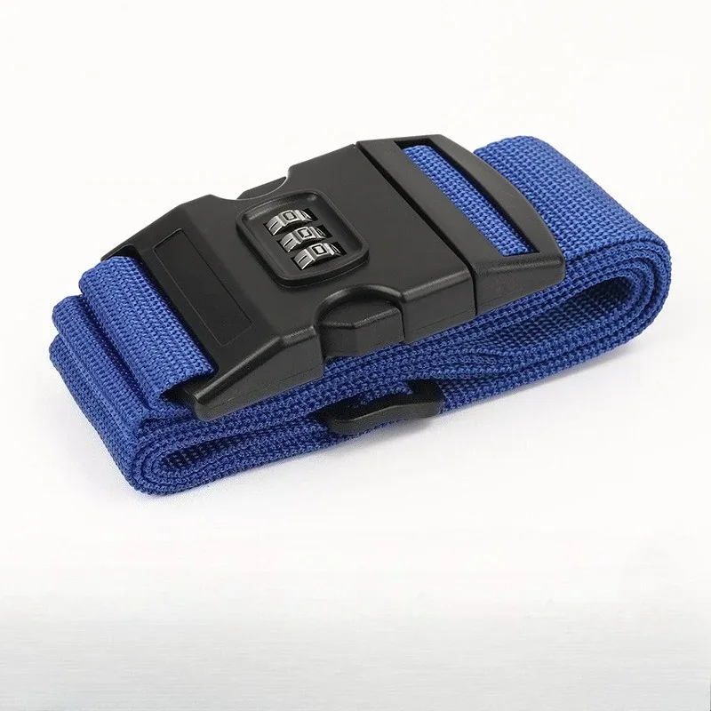 sangle de bagage de voyage, 1 pièce, verrouillage par mot de passe réglable, ceinture d'emballage, verrouillage sécurisé, antivol, sangle à boucle pour valise