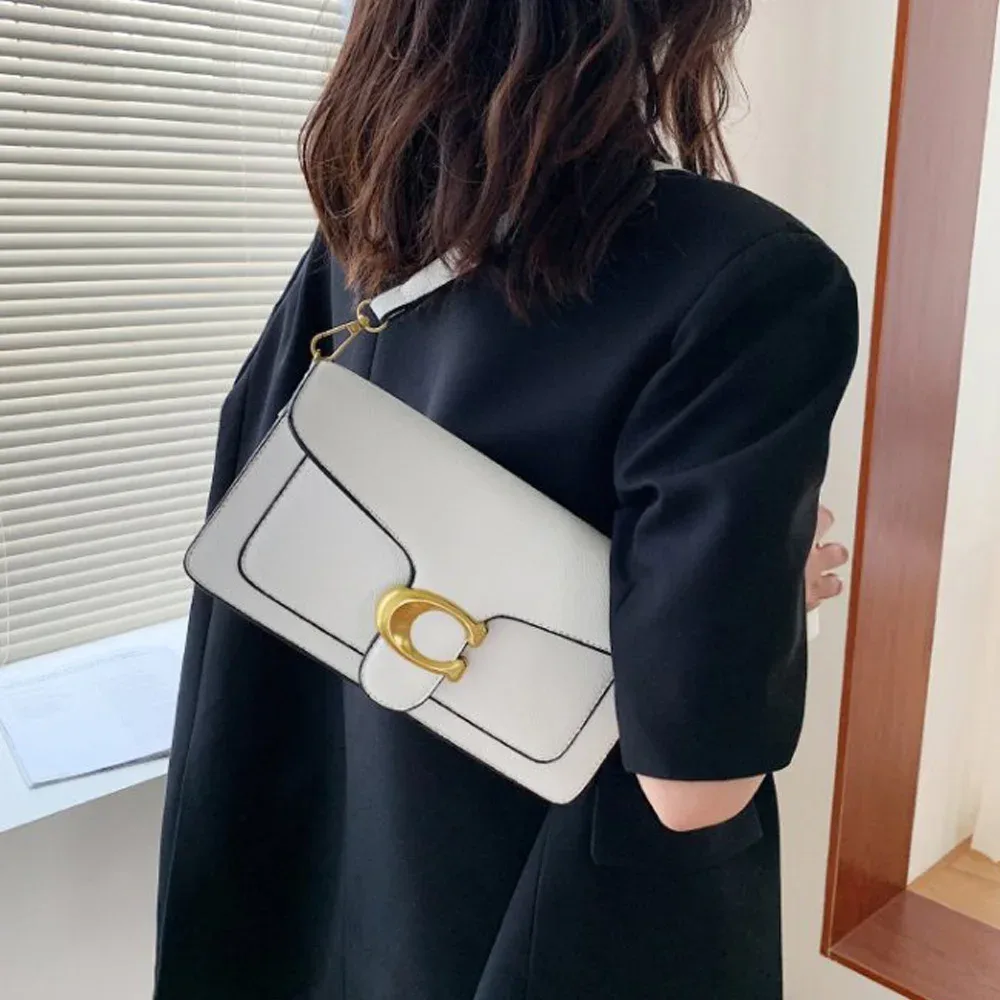 sac à bandoulière classique en grain de litchi 2026, sac polyvalent et élégant à porter en travers du corps