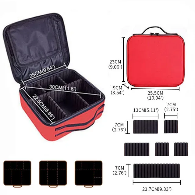 trousse de maquillage étanche, boîte professionnelle, sac à cosmétiques portable pour femmes, pour voyage, sac de rangement de maquillage