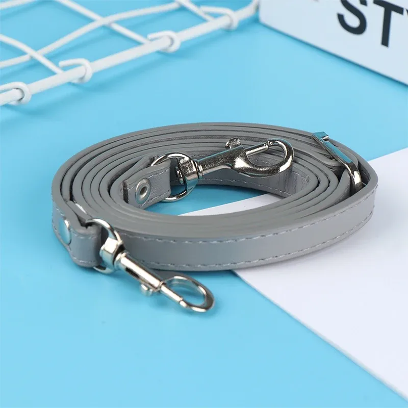 sangle de sac à bandoulière en cuir pu de 120 cm, poignée de remplacement diy pour sac à main, boucle argentée pour ceintures de sac, accessoires de sac