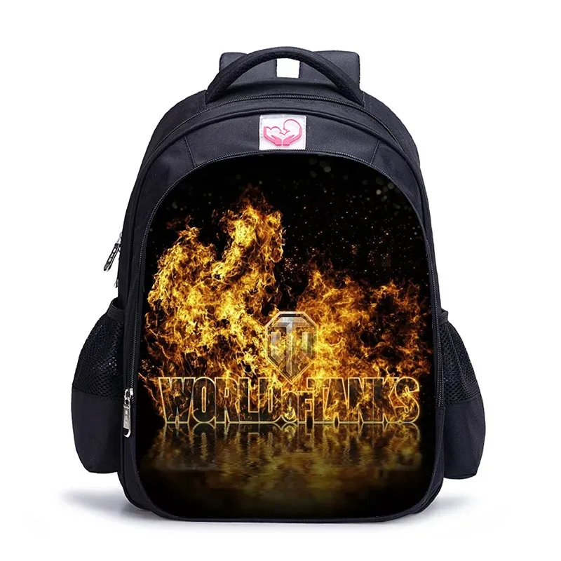 sac à dos de jeu du monde des chars pour enfant et adolescent, 16 pouces, pour livre, garçons et garçons