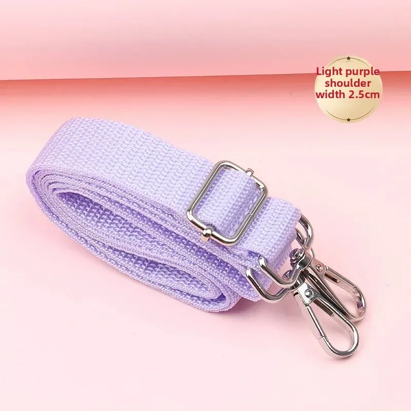 sac à bandoulière large de couleur pure, sac d'ordinateur, haut-parleur, appareil photo, sangle de tasse d'eau, accessoires polyvalents en fibre de polyester