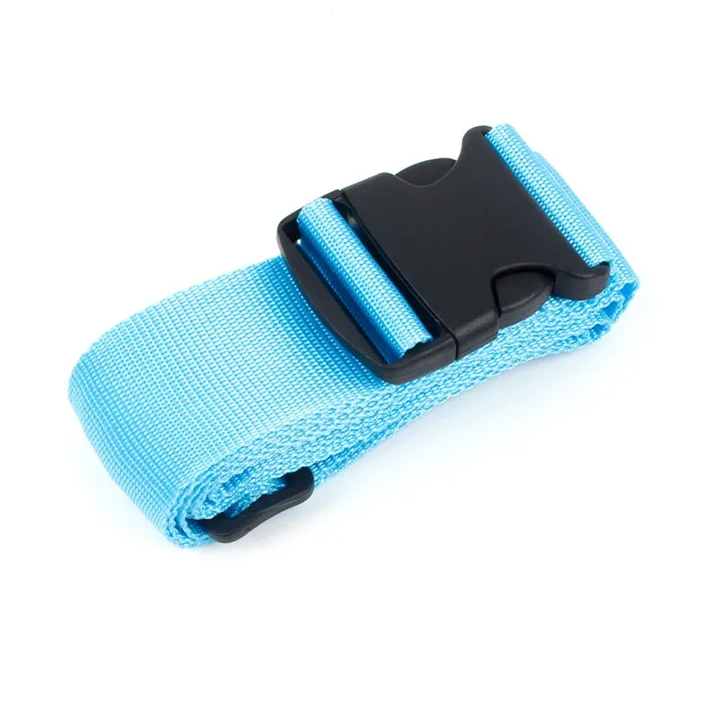 sangles de bagages de forme droite pour valise, ceinture de bagages en polyester avec boucle de dégagement réglable, accessoire de voyage