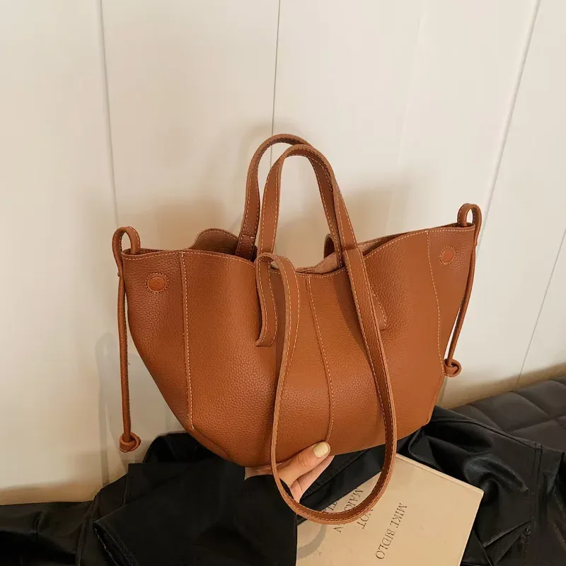 sac fourre-tout en cuir grande capacité pour femme, sac à main de luxe imperméable, sac à bandoulière pour le travail, le shopping et les voyages, sac à la mode
