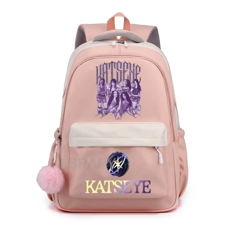 sac à dos pour ordinateur portable katseye funny teenager, sac d'école en toile cool pour femmes, sacs à dos d'étudiant de haute qualité, sac d'école tendance pour filles