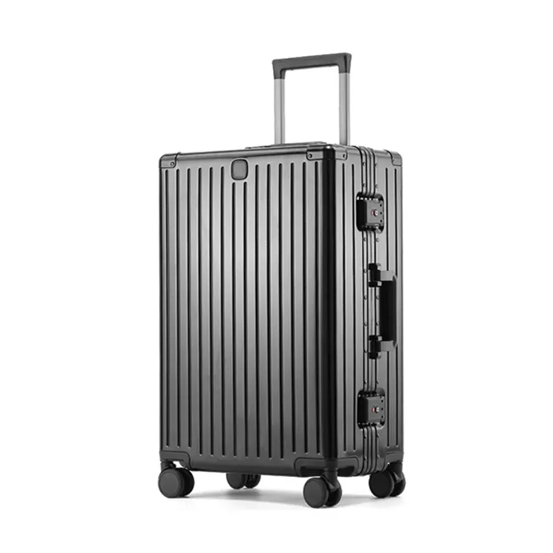 20/24/29 pouces 100% valise de voyage en alliage d'aluminium-magnésium valise à bagages roulante avec roues valise à bagages à main