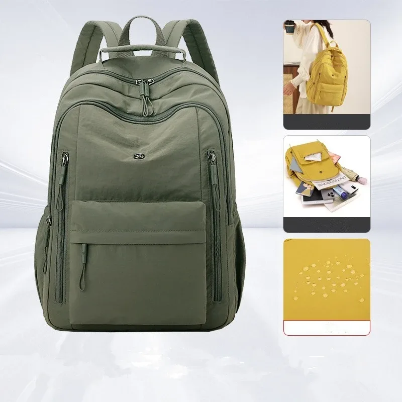 nesitu léger a4 grande capacité noir gris bleu rose vert jaune 14 pouces ordinateur portable hommes femmes voyage sac à dos sac d'école m394
