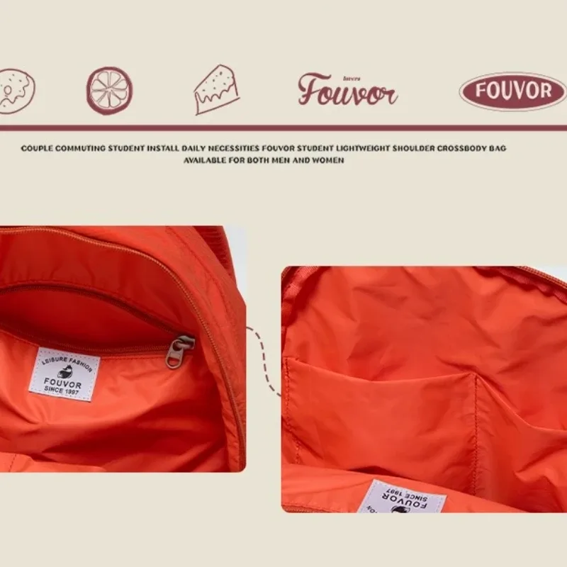 sac à dos fouvor 2026 nouveau pour jeunes avec poche cachée zippée, compartiments intérieurs, petit sac de cabine pour avion, sac de banlieue 3059-04