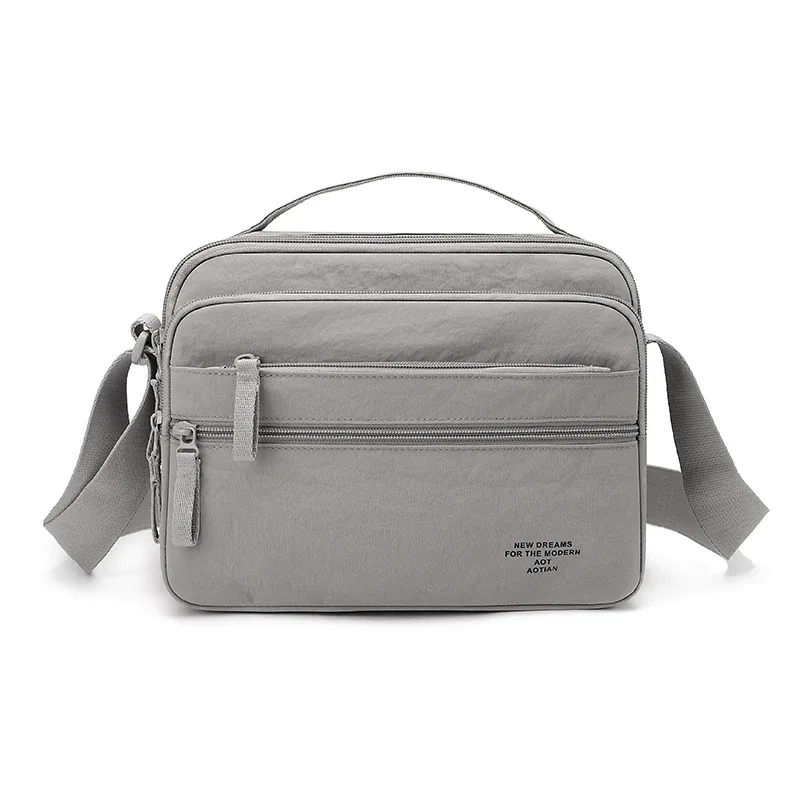 sac bandoulière léger en tissu oxford pour homme - sacoche durable multi-couches pour les trajets quotidiens et les voyages - sac de poitrine