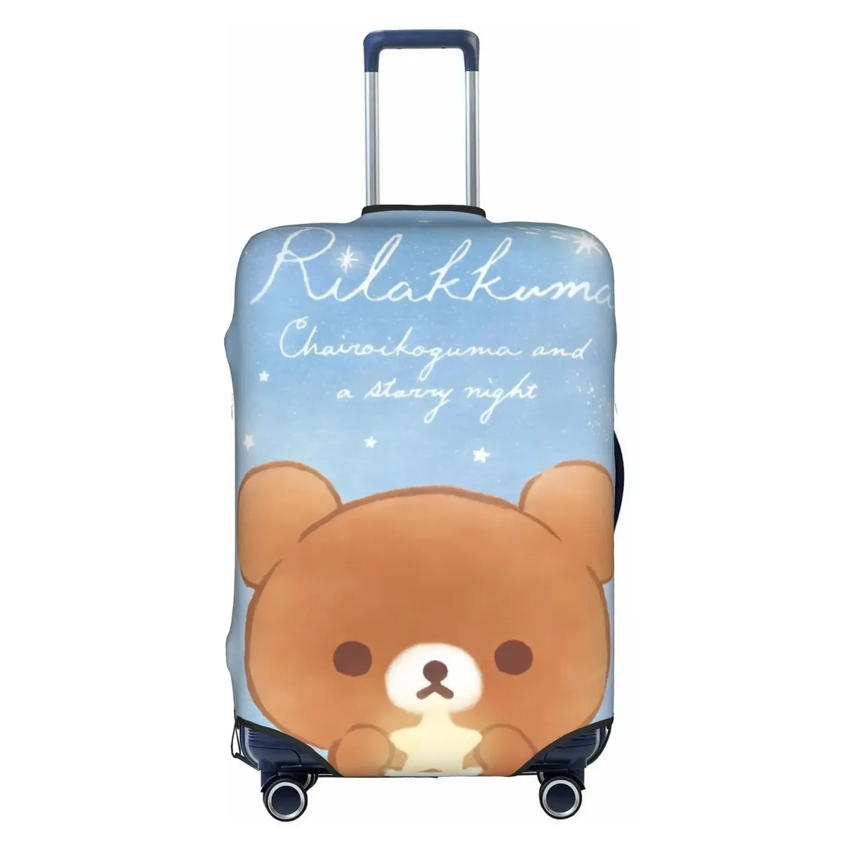 housse de bagage de voyage personnalisée r-rilakkumas, housse de protection élastique pour valise à motif de dessin animé, convient aux valises de 18 à 32 pouces