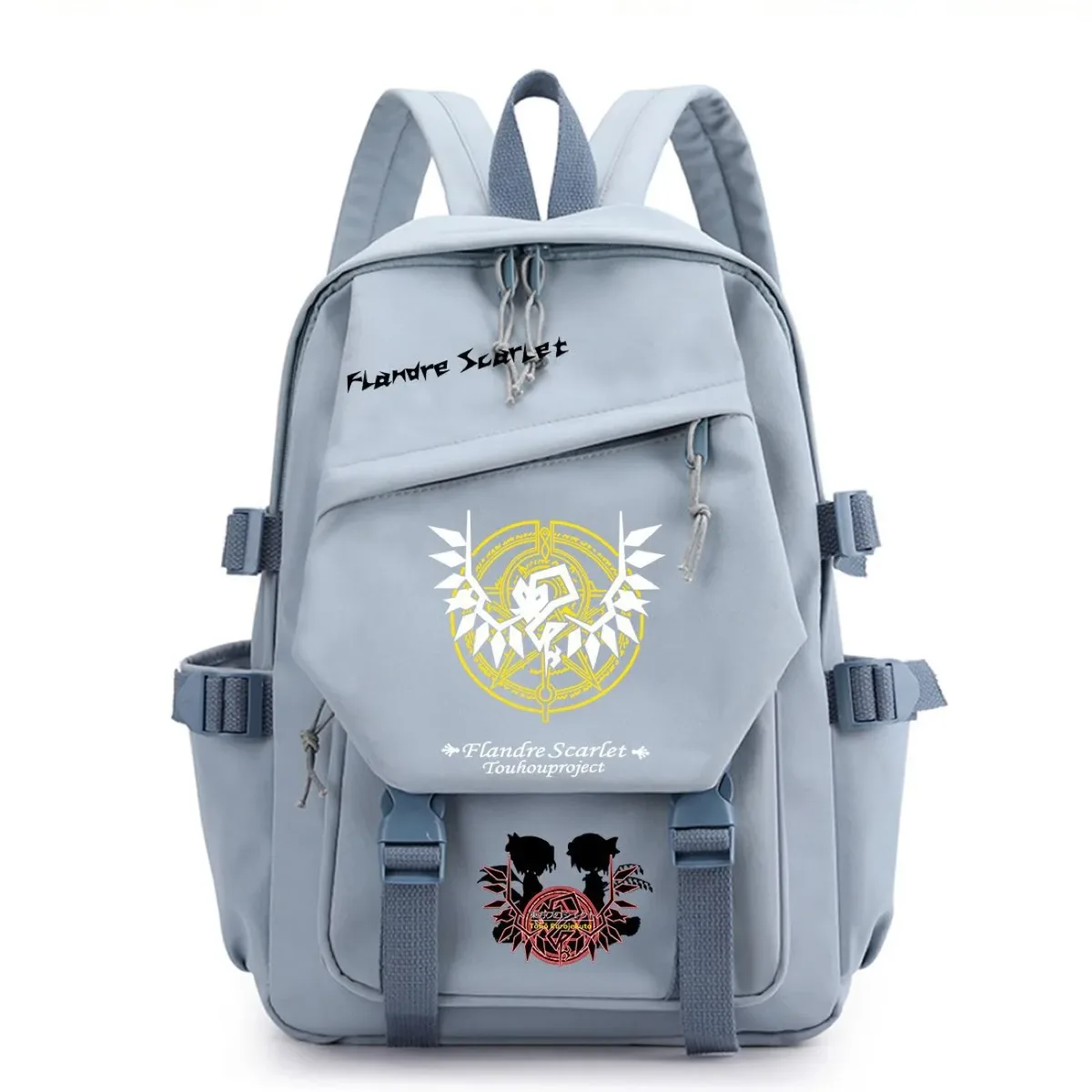 sac à dos touhou project ‌ sac à dos de voyage de grande capacité pour étudiants, imprimé dessin animé hakurei reimu kirisame marisa