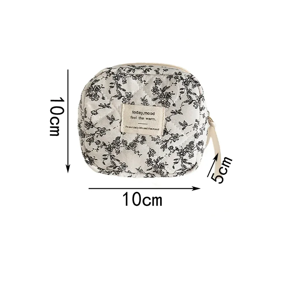 kawaii – mini trousse de maquillage pour femmes, sac à cosmétiques portable pour rouge à lèvres, écouteurs, stockage de câbles de données