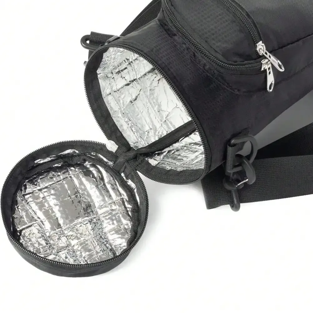sac de glace oxford personnalisé, sac de rangement portable étanche isolé et pour bouteille d'eau froide, adapté aux voyages, camping et randonnée