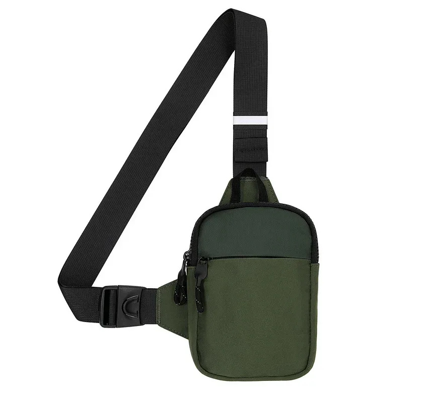 sac à bandoulière décontracté en nylon pour hommes, imperméable, pour sport de plein air, course à pied, cyclisme, ceinture, grande capacité, pochette de voyage pour téléphone