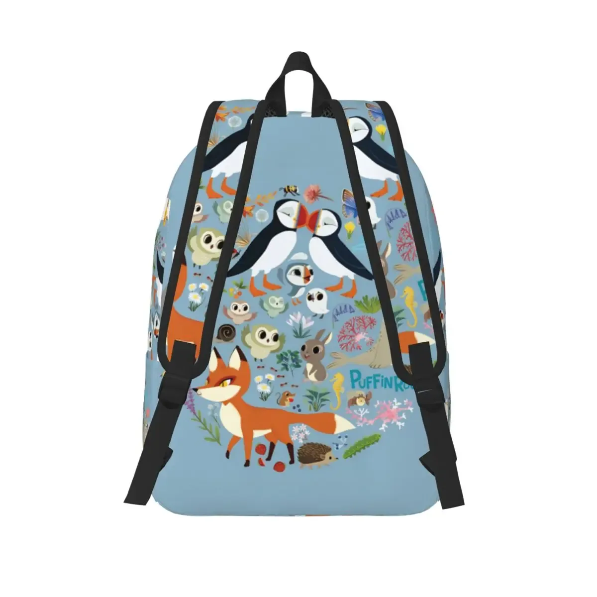 puffin rock oona baba cool sac à dos léger lycée travail dessin animé tv aquarelle sac à dos hommes femmes collège sac à bandoulière