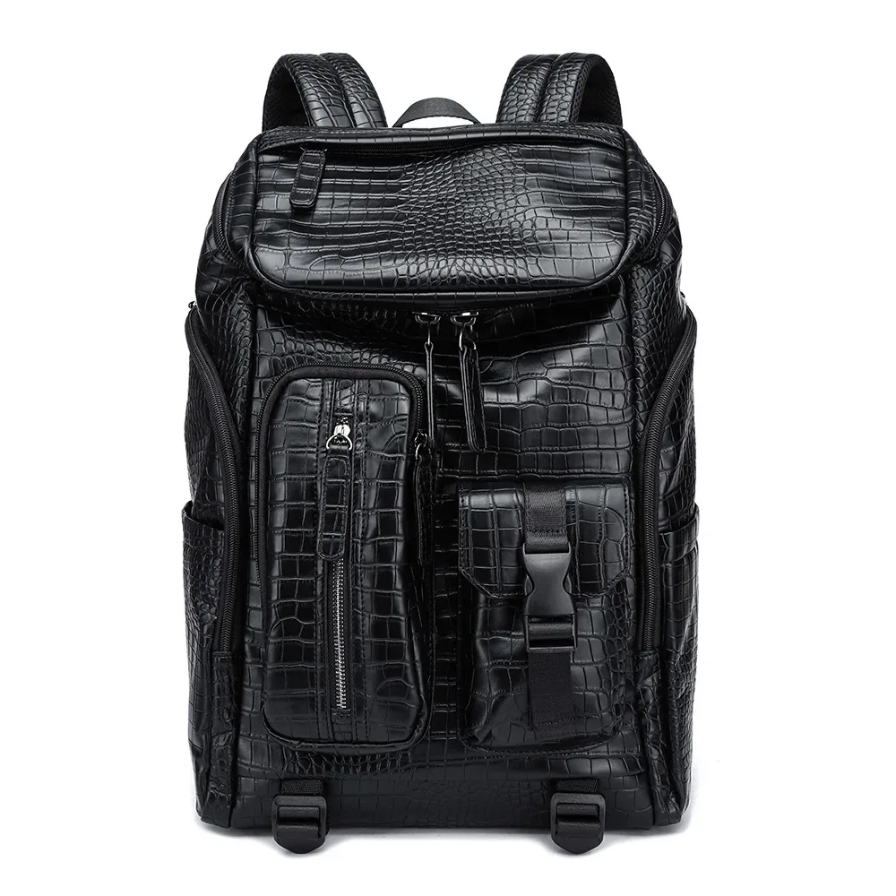 sacs à dos de marque de luxe pour hommes, sac à dos de voyage de grande capacité, sacs pour ordinateur portable, cartable à poches multiples