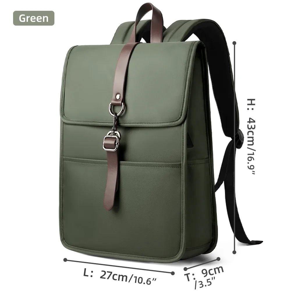 heroic knight – sac à dos tendance pour hommes, antivol, pour ordinateur portable d'affaires, 15.6 pouces, étanche, usb, court voyage, travail, école