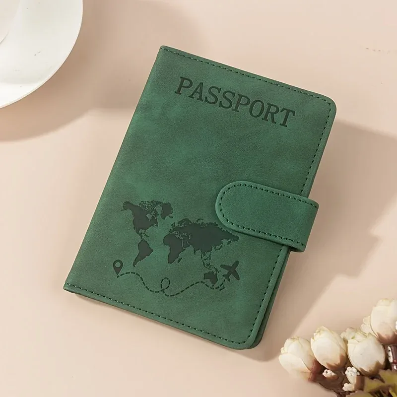 porte-passeport rfid pour voyage femme/homme, joli portefeuille de passeport avec blocage rfid, emplacements pour cartes, étui/porte-passeport rfid, portefeuille de voyage