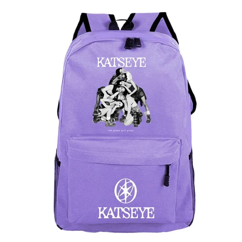sacs d'école imprimés katseye, sac à dos léger pour enfants, cartable pour élèves du primaire, filles et garçons, sacs de voyage en plein air, mochila, cadeau
