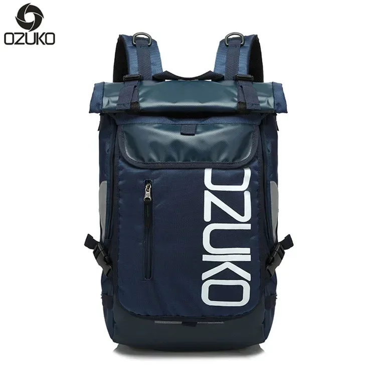 ozuko cartable pour adolescent 15.6 pouces ordinateur portable sac à dos d'eau 49*28*14 hommes étudiant sacs à dos mâle voyage mochila mode