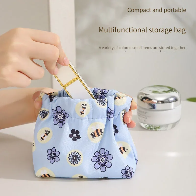 sac de rangement en forme de balle pour enveloppes rouges, pochette pour clés et maquillage, sac de rangement pour câbles de données, sac de transport portable, pochette de rangement à fermeture automatique, sac de tri portable pour câbles de données