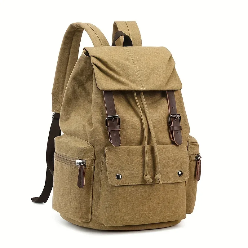 nouveau sac à dos en toile, sacs d'ordinateur de grande capacité version coréenne élégante, sac à dos de voyage de style collégial pour hommes et femmes