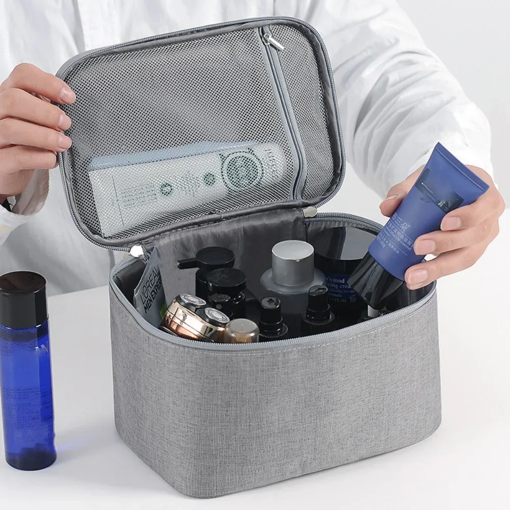 trousse à cosmétiques de grande capacité pour hommes et femmes, trousse de toilette pour couples, trousse de maquillage étanche, sac de rangement de voyage en plein air