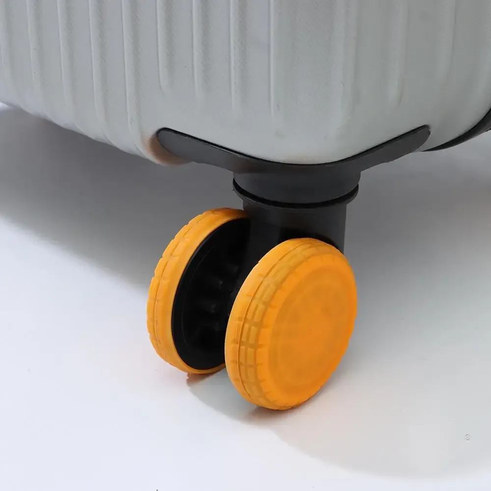 protège-roues de valise en silicone, réduit l'usure des roues, protections silencieuses pour roulettes de bagages de voyage, couvre-roulettes de valise à roulettes