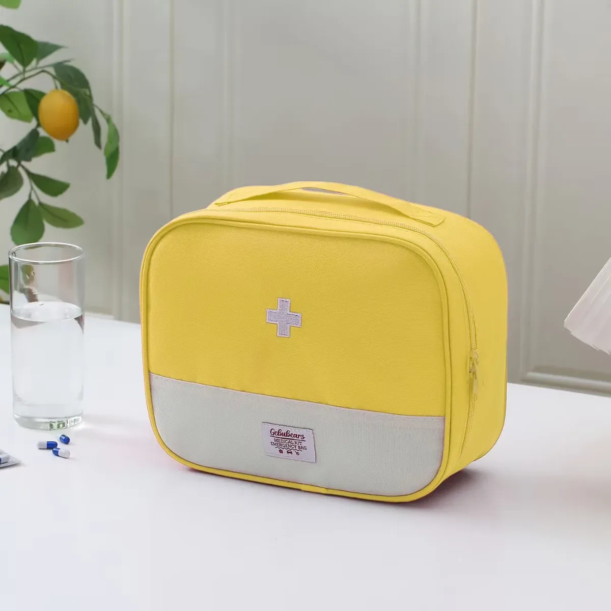 sac médical de voyage portable, trousse d'urgence pour la maison et l'extérieur, sac à médicaments personnel en tissu oxford, sac de rangement pour les voyages d'affaires