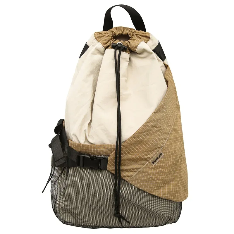 sac à dos multifonction étanche pour hommes et femmes, sac à dos de voyage avec cordon de serrage, style techwear hip hop, sac à bandoulière pour ordinateur portable