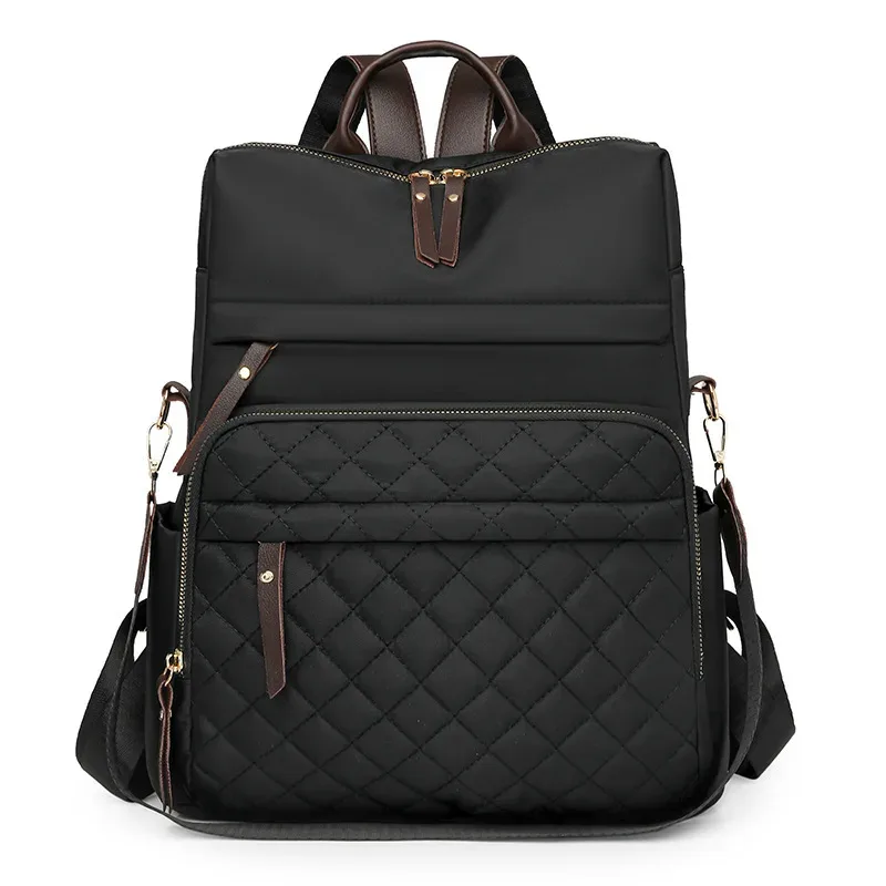 sac à dos matelassé en cuir brodé pour femmes, nouveau style, version coréenne, sac à bandoulière polyvalent, cadeaux, 2025