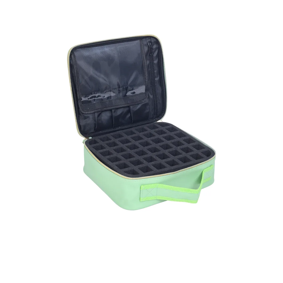 uozl organisateur de vernis à ongles de 42 bouteilles, sac de rangement de vernis à ongles portatif en cuir pu, adapté aux amateurs de nail art et aux manucure