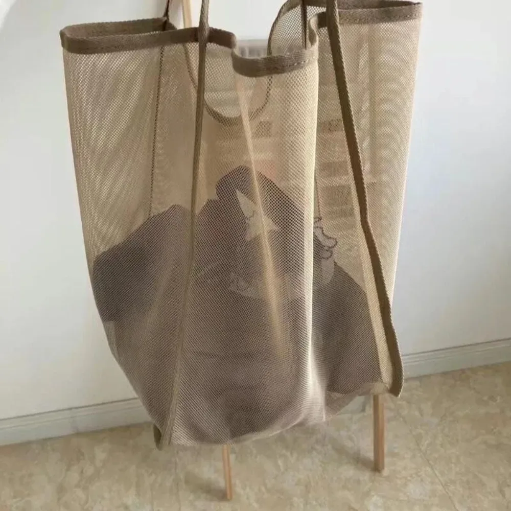 sac à bandoulière en maille transparente, léger, durable, résistant au sable, approuvé pour les stades, idéal pour la plage, les concerts, les voyages et les vacances pour femmes