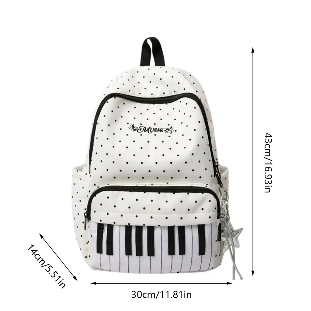 sacs à dos pour étudiantes, motif à pois, grande capacité, tendance, simples, pour femme et fille