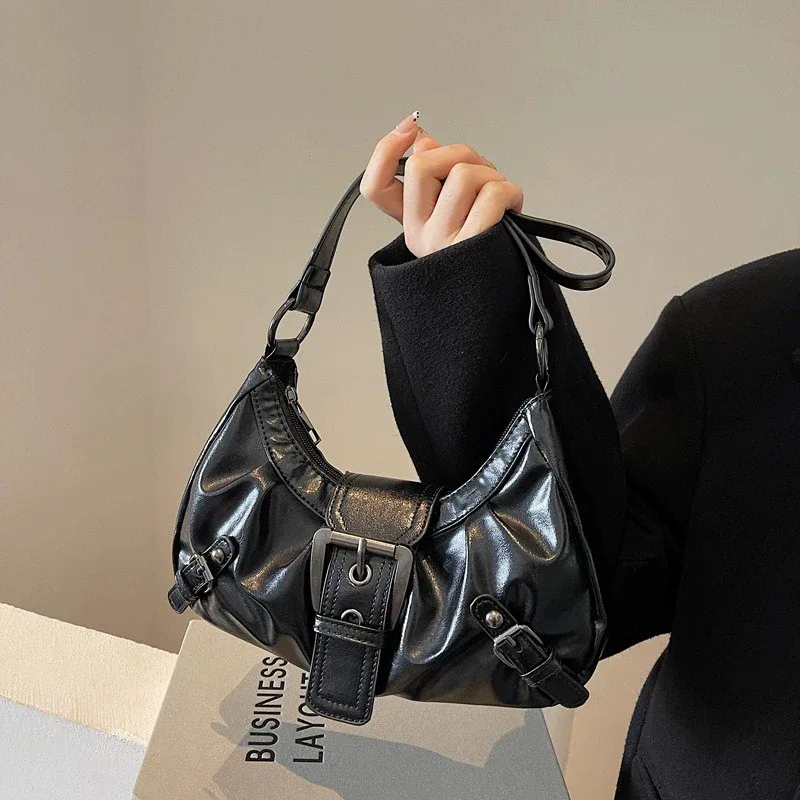 sac à bandoulière plissé rétro y2k pour femme, style maillard, sac sous le bras, pochette, sacs à main pour voyage, travail, shopping – vente chaude