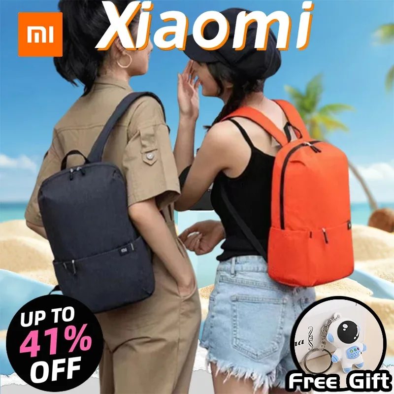 xiaomi-petit sac à dos coloré pour ordinateur portable, sac initié pour hommes et femmes, sac de sport portable étanche pour étudiants, sac à dos de campus