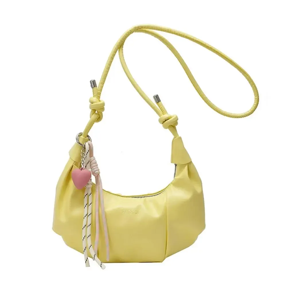 sac à bandoulière plissé en forme de nuage, sac à bandoulière en pu pour femmes, sac à bandoulière élégant en simili cuir