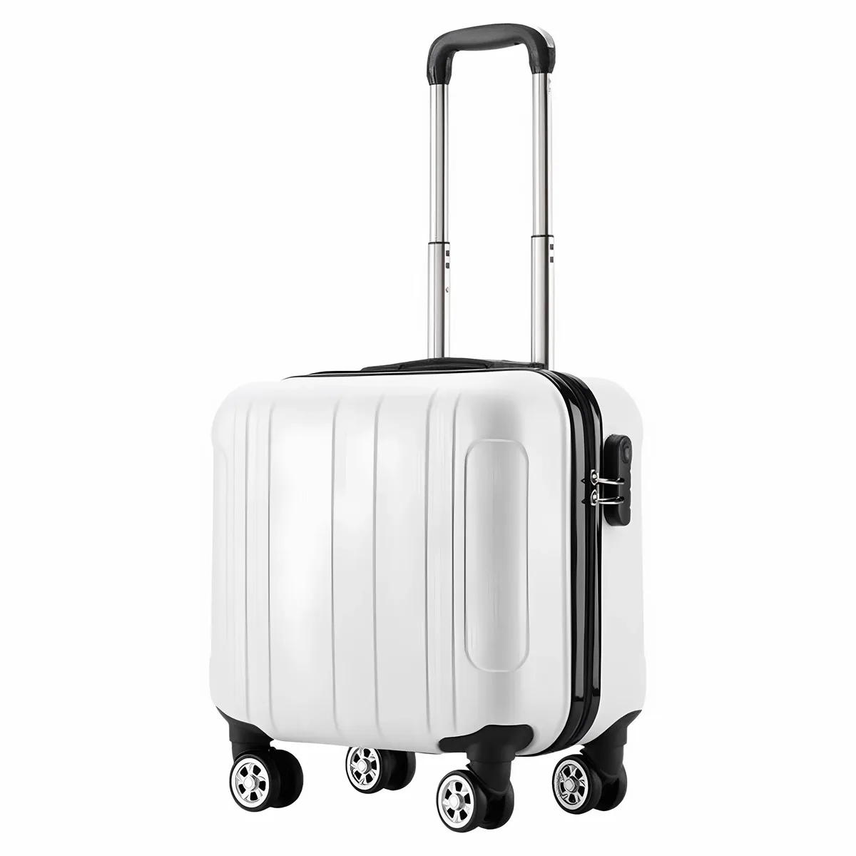 petite valise d'embarquement de 14 pouces, roues universelles, compartiment à bagages, boîtier de chariot