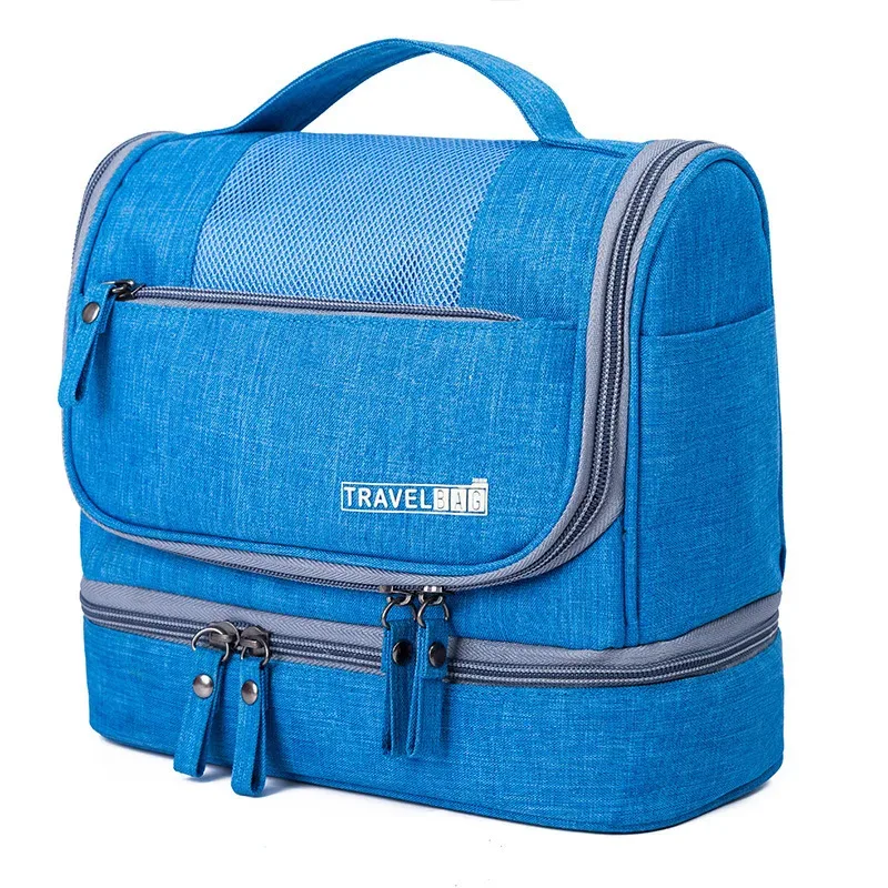 trousse de toilette suspendue à séparation sèche et humide, trousse de maquillage de voyage, sac de rangement de cosmétiques, trousse de maquillage, grand sac de maquillage