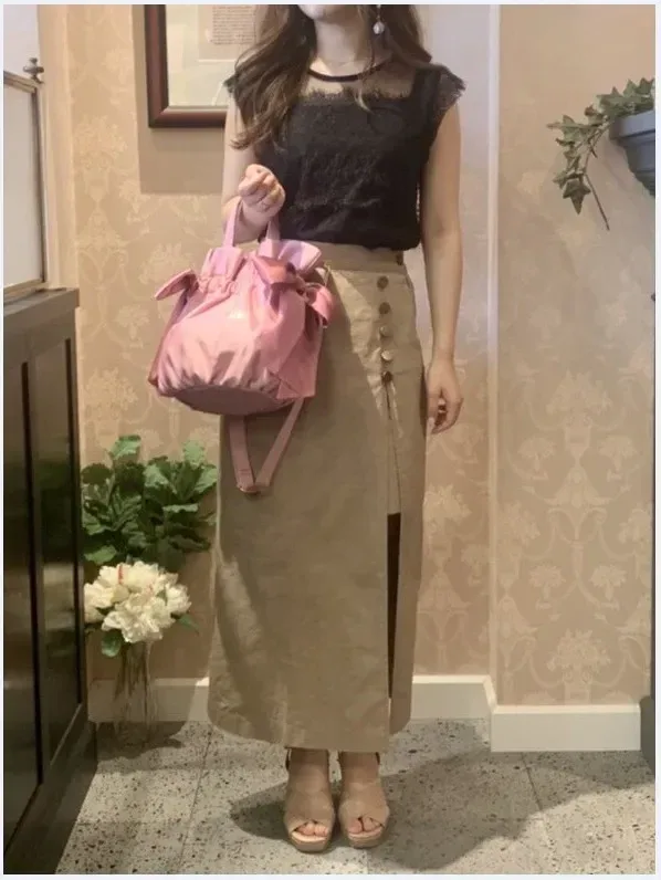 sac à main double face de style japonais pour filles, sac à bandoulière, nœud en satin, proximité, doux, mignon, initié, portable, dames, nouveau