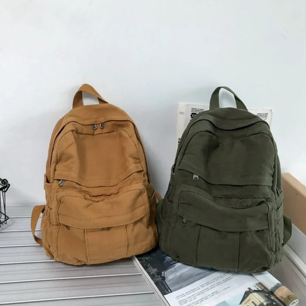 fille tissu sac d'école nouvelle mode étudiant vintage femmes sac à dos toile femme pochette d'ordinateur voyage kawaii dames sac à dos