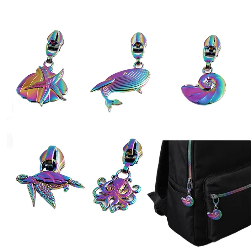 têtes de fermeture éclair arc-en-ciel, 5/10/20 pièces # 5 curseurs de fermeture éclair en nylon adaptés aux sacs à dos, aux sacs tissés, aux pièces de réparation et à la fabrication de portefeuilles en diy
