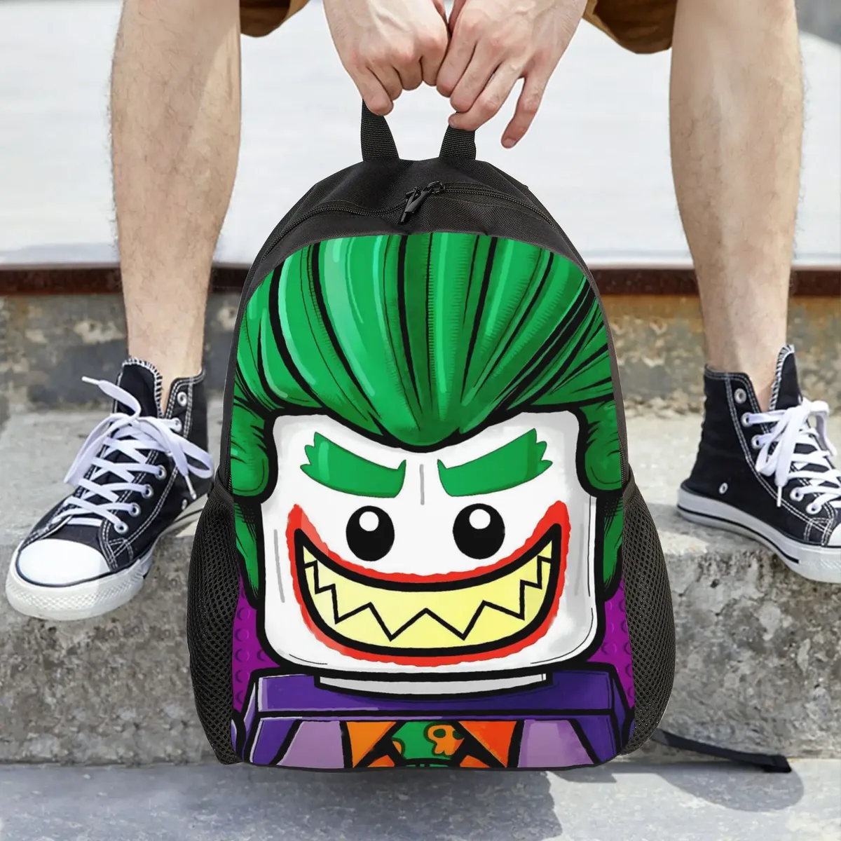 sac à dos de randonnée imprimé en 3d b-batmans, sacs à dos souples personnalisés pour hommes, joli sac à dos pour lycée
