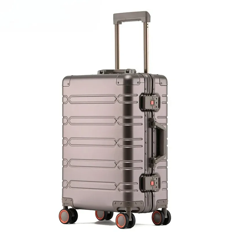 sacs de voyage bagages roulants bagages 20'' valise de cabine à main valise de voyage en alliage d'aluminium-magnésium
