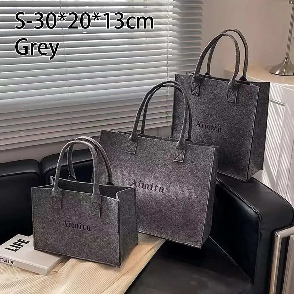 sac messager coréen en feutre simple pour femme, sac à main monochrome, sac à bandoulière décontracté, grande capacité, mode de voyage, s, m, l