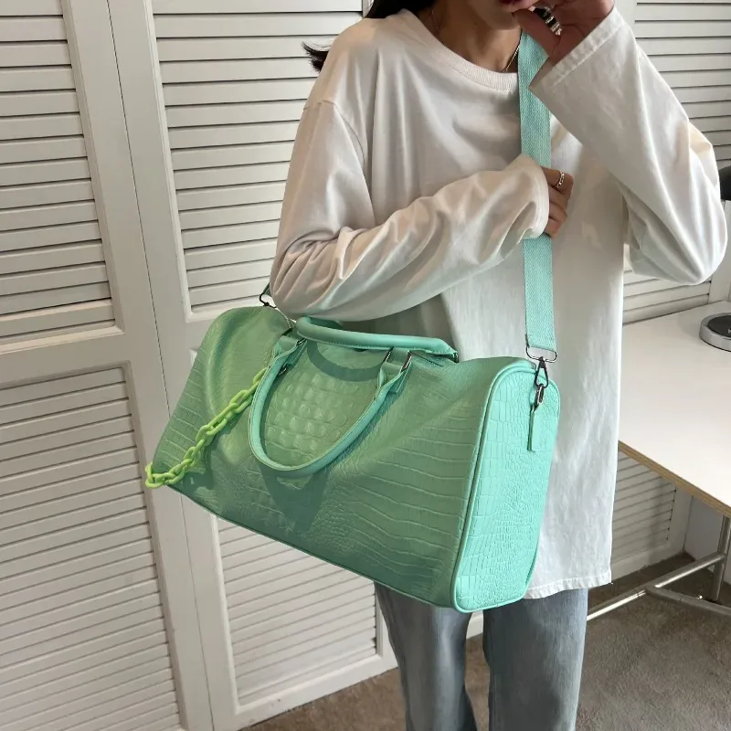 sac de voyage tendance pour femme, grande capacité, sac de sport et de fitness, sacs de créateur, sac de shopping, sacs bandoulière pour femme, сумка женская