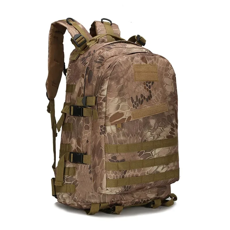sac dos oxford université vert camouflage poche intérieure fendue ceinture coussin air survie escalade plein air