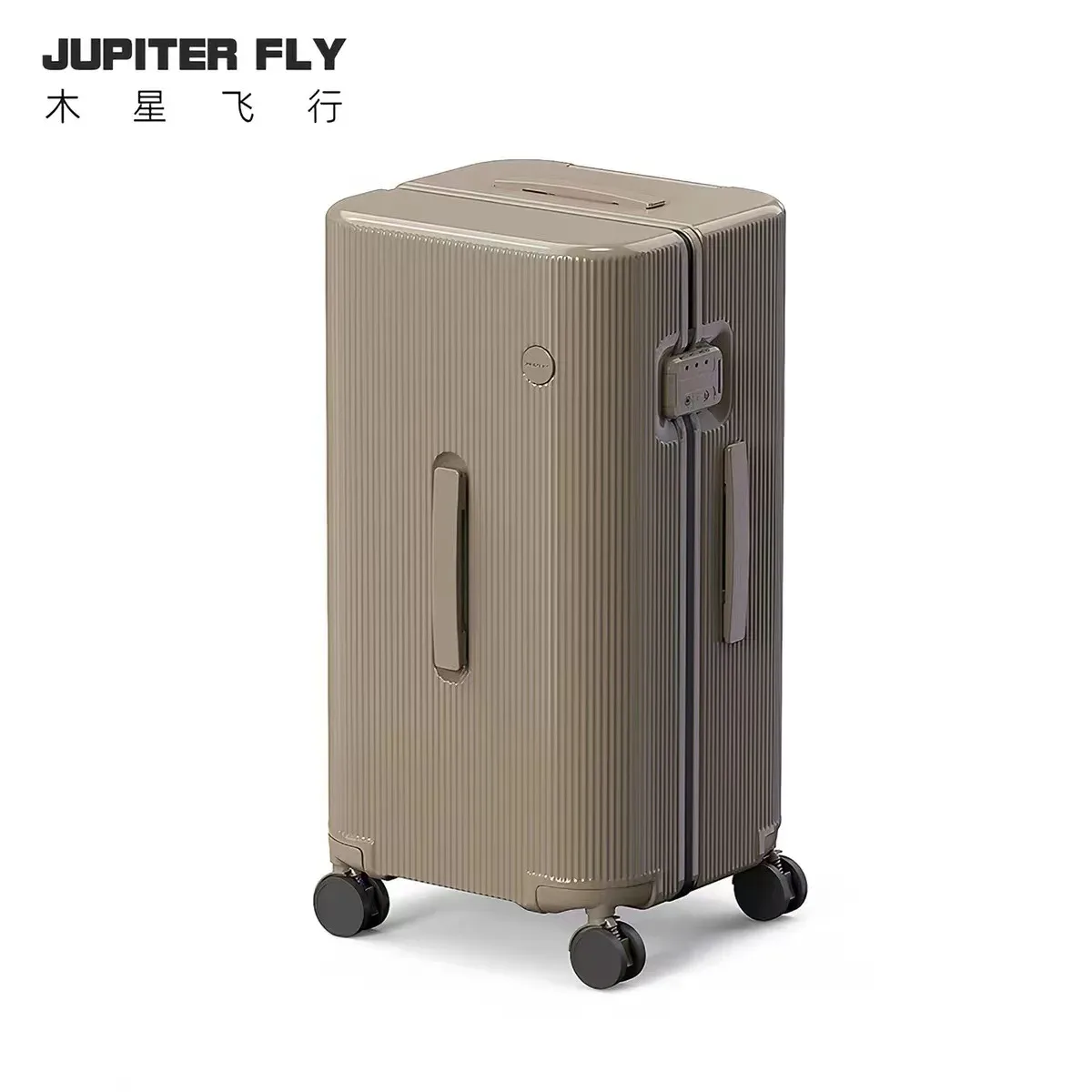 valise de voyage 20/24/30 pouces avec fermeture éclair, grande taille, en pc, avec roulettes, boîte à code, bagage cabine